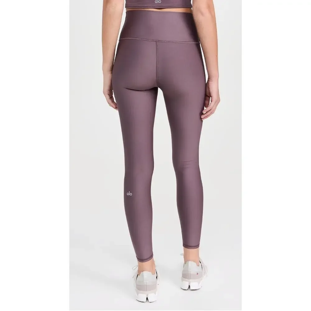 Alo 7/8 Airlift High Waist Leggings Raisinette Purple Small